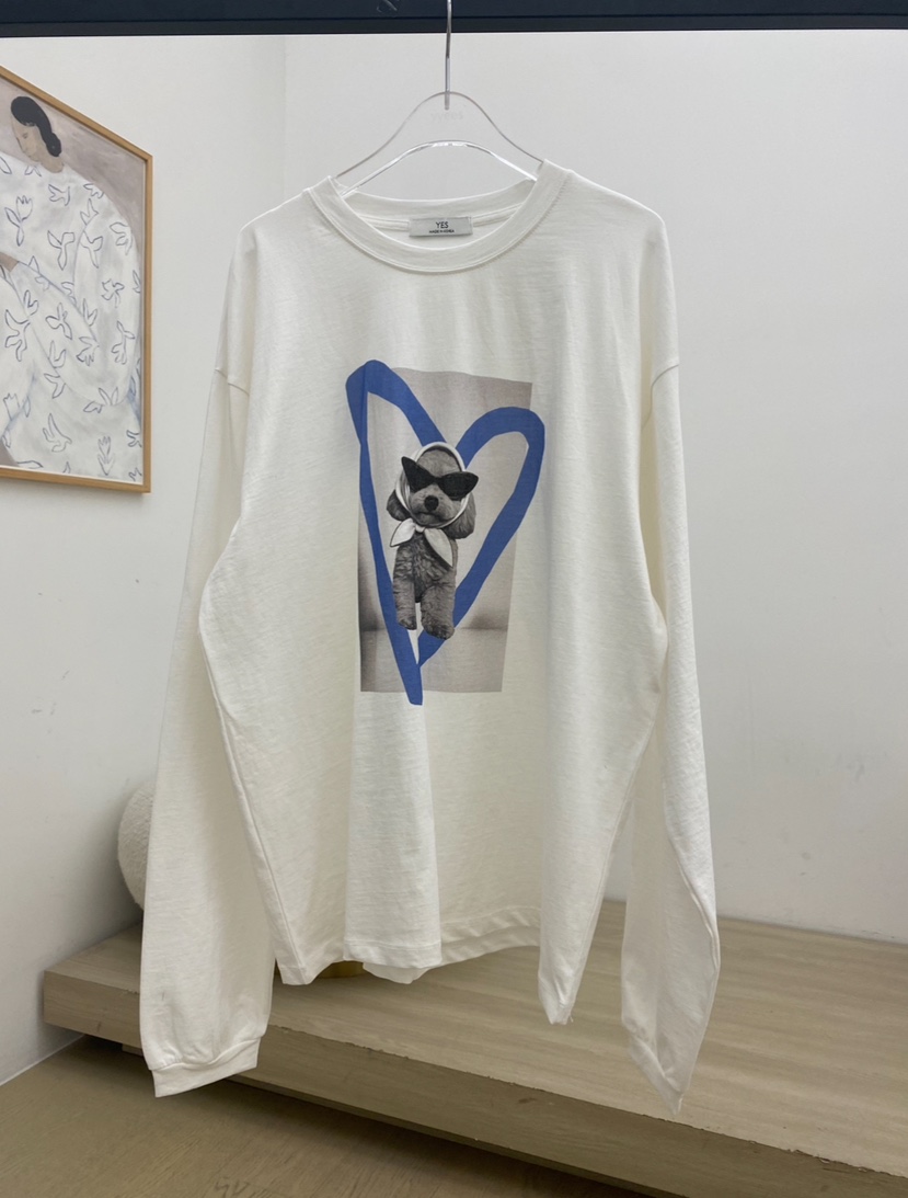 YES東大門直郵女裝新款時尚休閑推薦熱賣26春夏職業長袖T恤YES長袖T恤圖色3