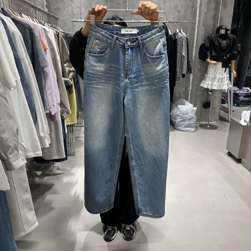 JUNI東大門實拍女士新品26春夏熱賣時尚人氣真品推薦牛仔褲my juni牛仔褲圖色1