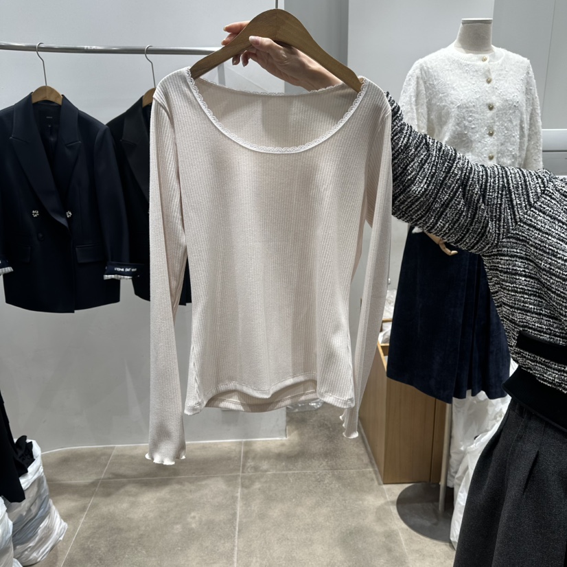 ENVY東大門實拍女裝新款26春夏時尚熱賣職業真品人氣長袖T恤ENVY長袖T恤圖色2