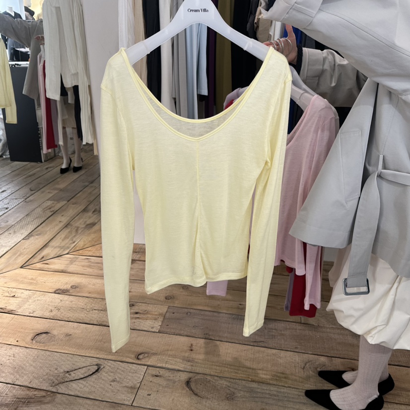 CREAM VILLA東大門代購女裝新款推薦長袖T恤CREAMVILLA長袖T恤圖色2