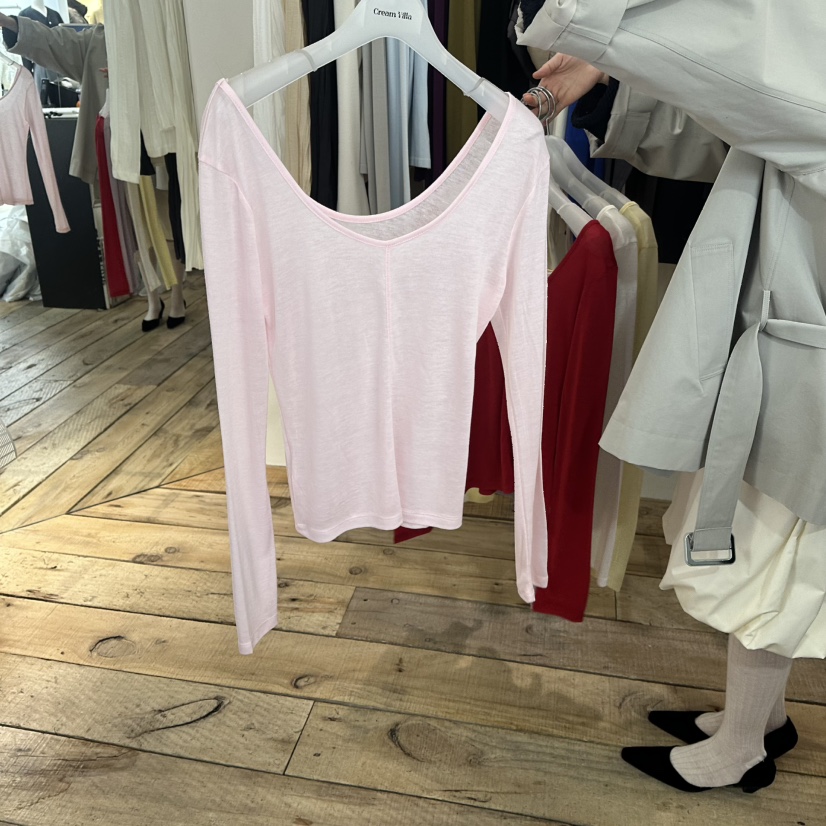 CREAM VILLA東大門代購女裝新款推薦長袖T恤CREAMVILLA長袖T恤圖色3