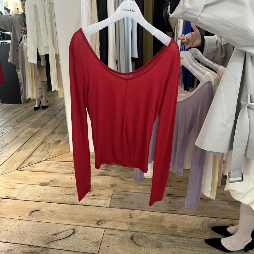CREAM VILLA東大門代購女裝新款推薦長袖T恤CREAMVILLA長袖T恤圖色4