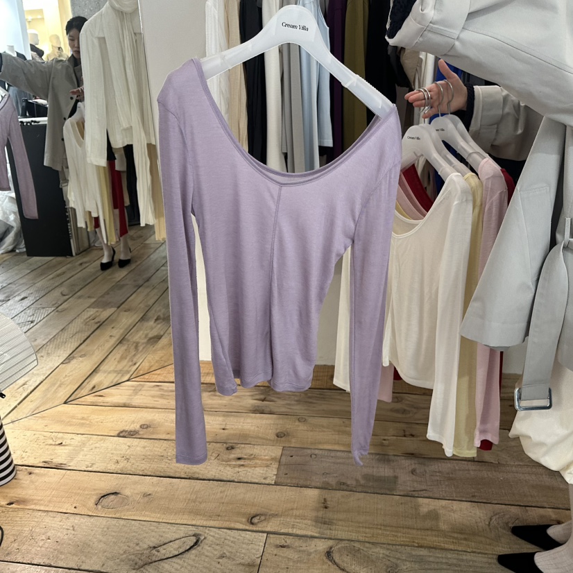 CREAM VILLA東大門代購女裝新款推薦長袖T恤CREAMVILLA長袖T恤圖色5