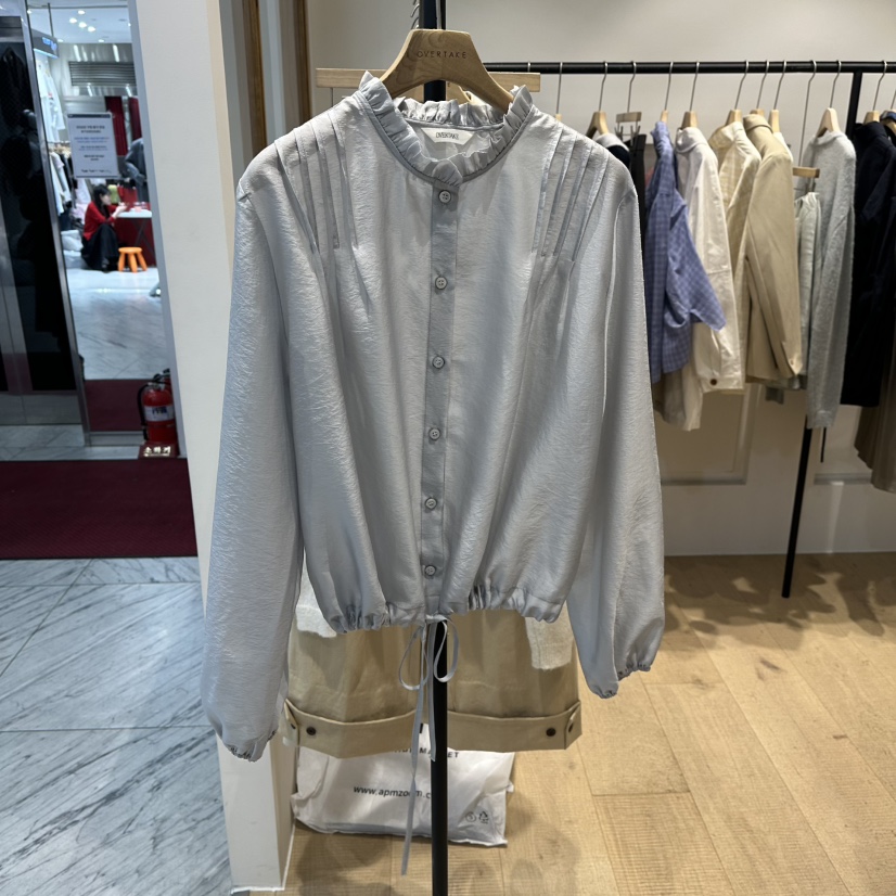 OVERTAKE東大門直郵女士新品熱賣人氣26春夏休閑襯衫蕾絲衫OVERTAKE襯衫/蕾絲衫圖色1