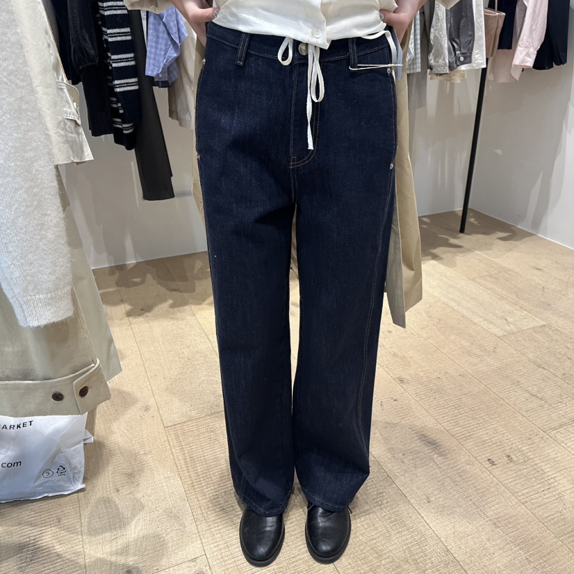 OVERTAKE韓國代購女士新款職業推薦熱賣26春夏真品牛仔褲OVERTAKE牛仔褲圖色2