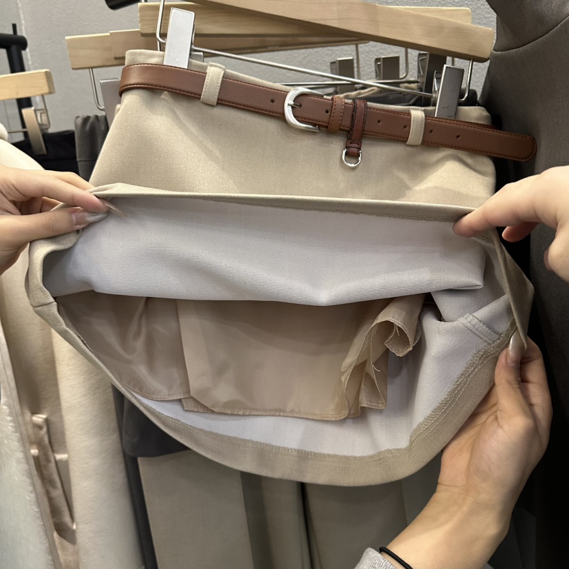 FLAMME TOIT/LUNAMDE韓國直郵女士新款時尚短裙不含腰帶FLAMME TOIT/LUNAMDE短裙