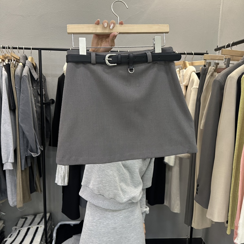 FLAMME TOIT/LUNAMDE韓國直郵女士新款時尚短裙不含腰帶FLAMME TOIT/LUNAMDE短裙圖色2