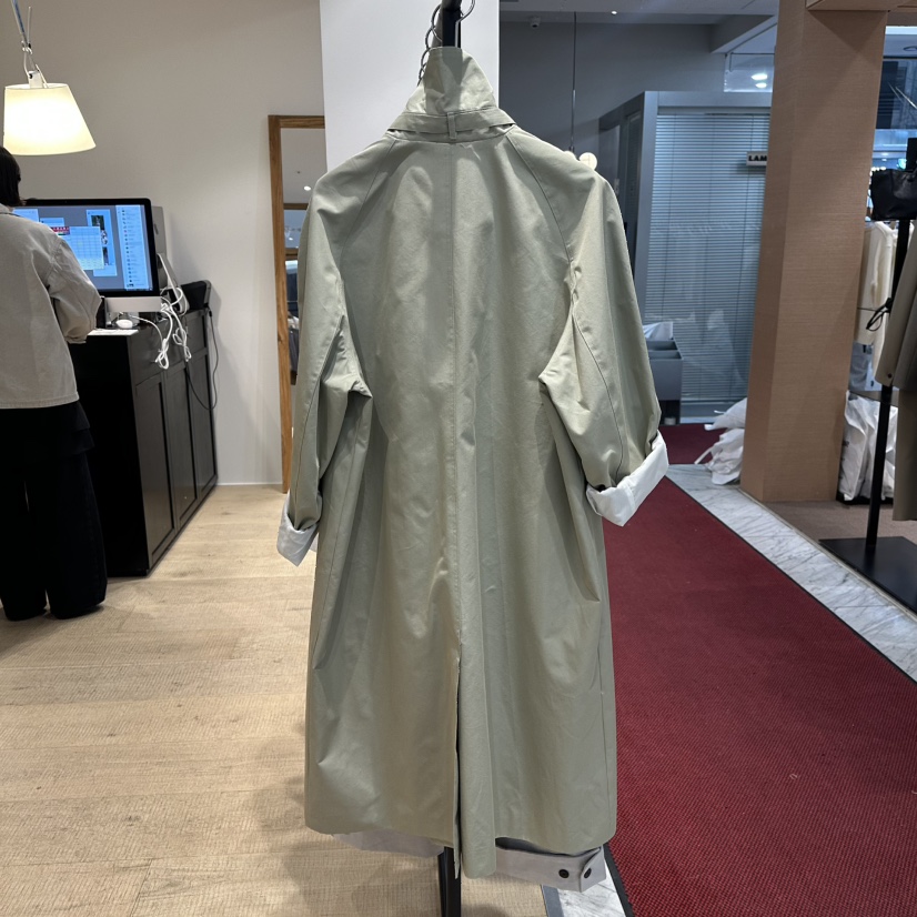 OVERTAKE東大門直郵女士新品真品26春夏休閑長款風衣含腰帶OVERTAKE長款風衣