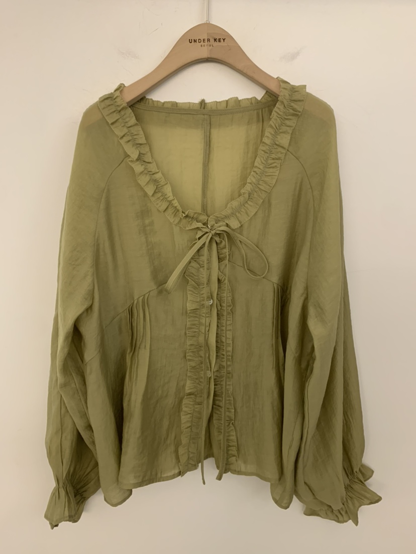 UNDER KEY東大門代購女裝新款推薦時尚熱賣26春夏襯衫蕾絲衫UNDER KEY襯衫/蕾絲衫圖色1