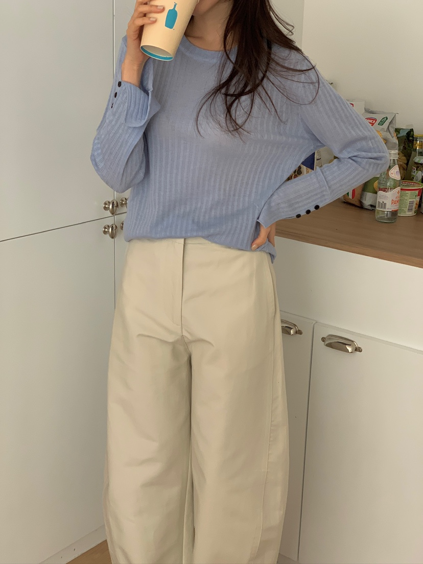 CICI東大門實拍女士新款推薦休閑熱賣26春夏職業針織衫紐扣Ci Ci針織衫