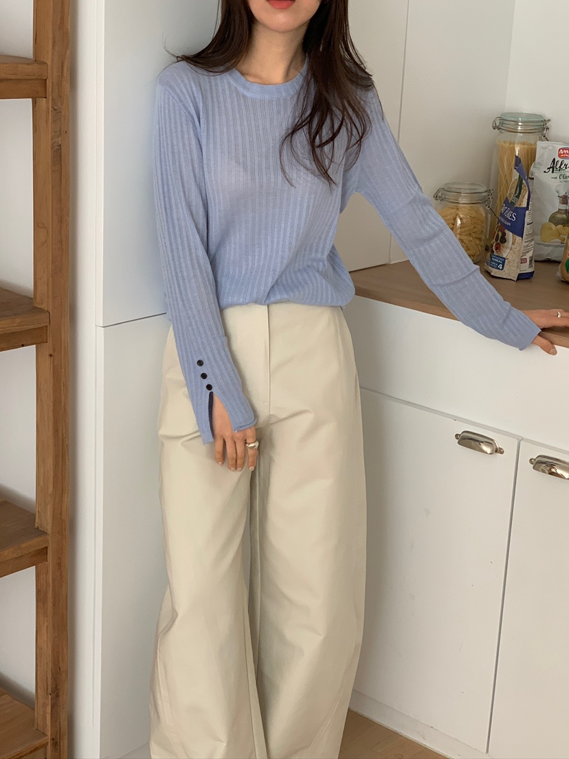 CICI東大門實拍女士新款推薦休閑熱賣26春夏職業針織衫紐扣Ci Ci針織衫