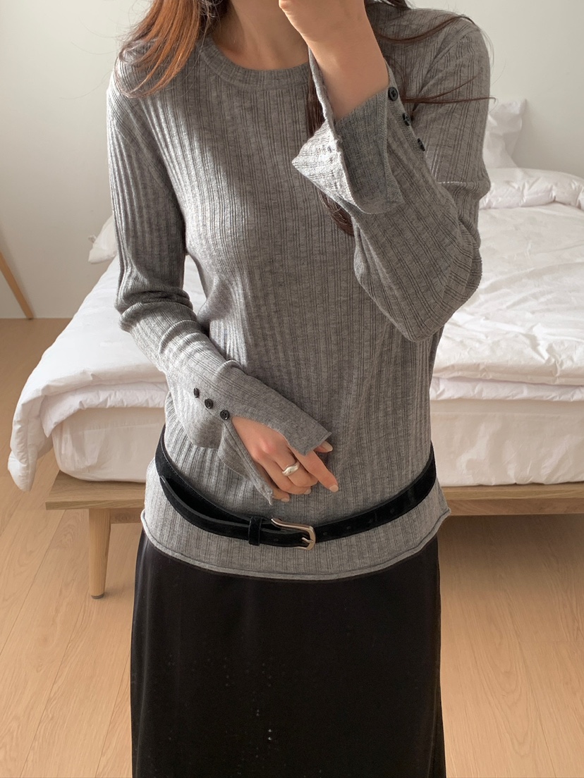 CICI東大門實拍女士新款推薦休閑熱賣26春夏職業針織衫紐扣Ci Ci針織衫