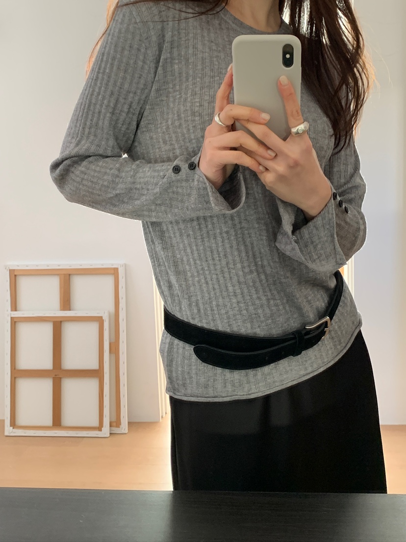 CICI東大門實拍女士新款推薦休閑熱賣26春夏職業針織衫紐扣Ci Ci針織衫