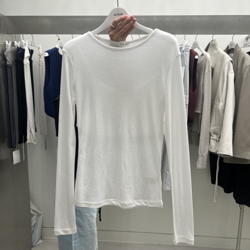 NUTPLAN東大門直郵女裝新款26春夏人氣熱賣真品時尚長袖T恤NUTPLAN長袖T恤圖色2