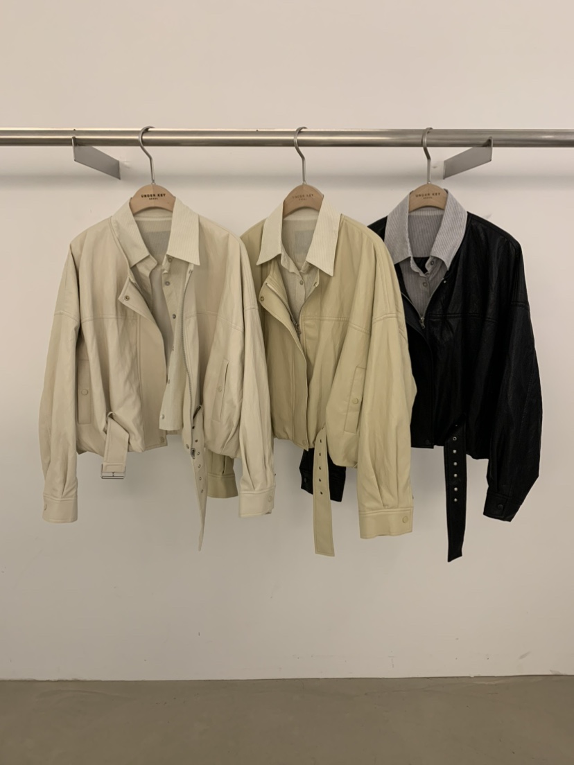 UNDER KEY東大門直郵女士新品人氣熱賣真品26春夏夾克皮革UNDER KEY夾克