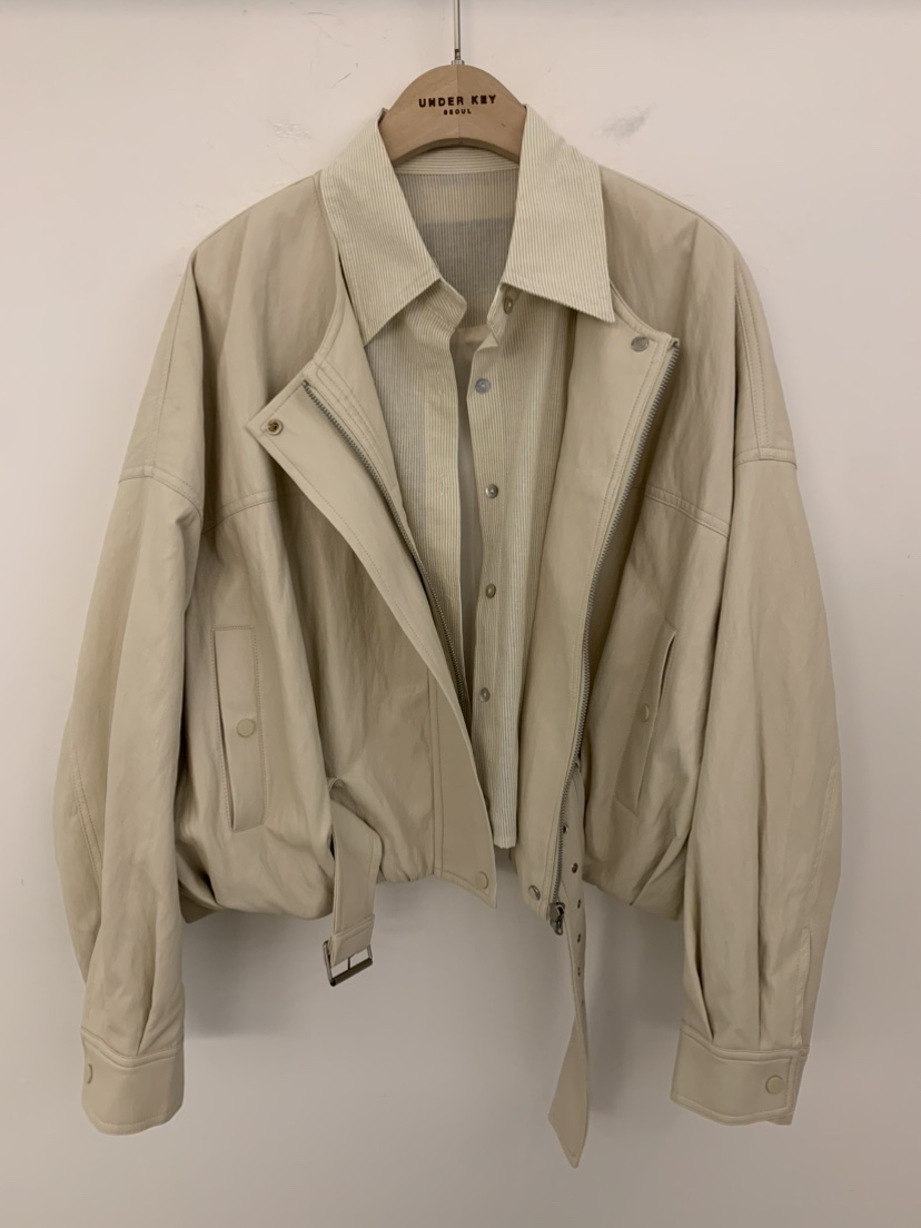 UNDER KEY東大門直郵女士新品人氣熱賣真品26春夏夾克皮革UNDER KEY夾克圖色1