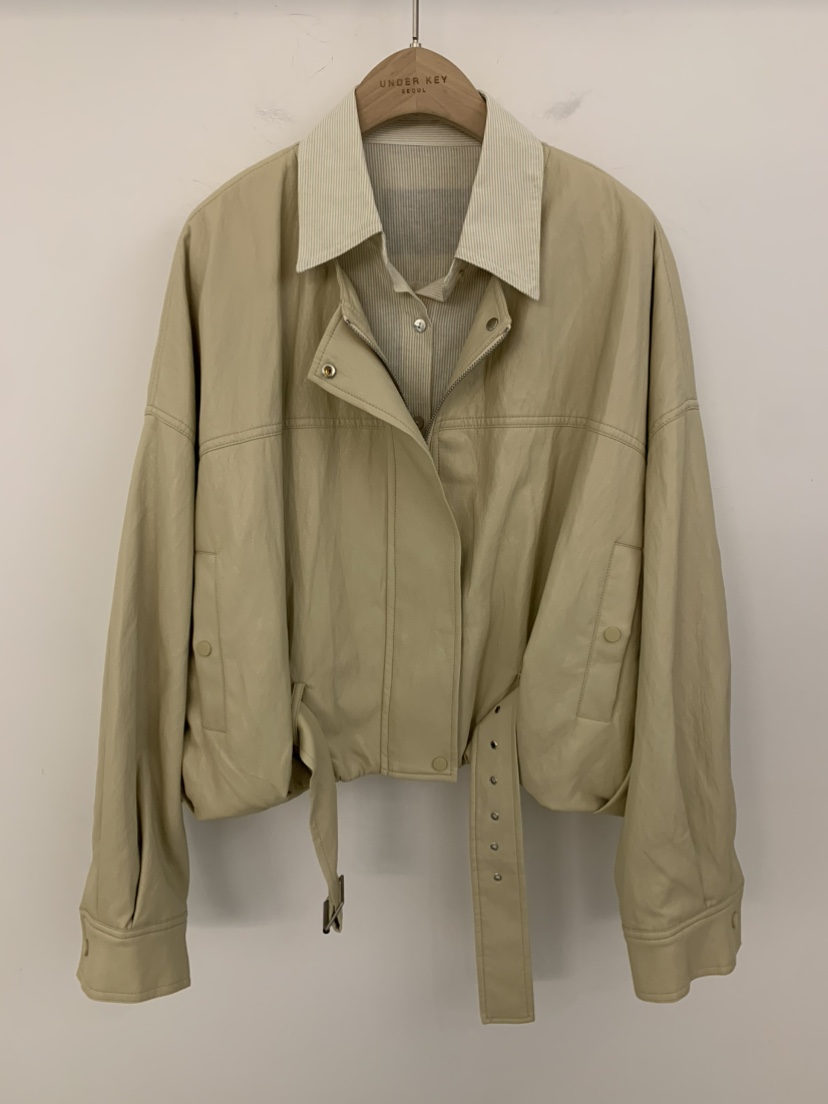 UNDER KEY東大門直郵女士新品人氣熱賣真品26春夏夾克皮革UNDER KEY夾克圖色2