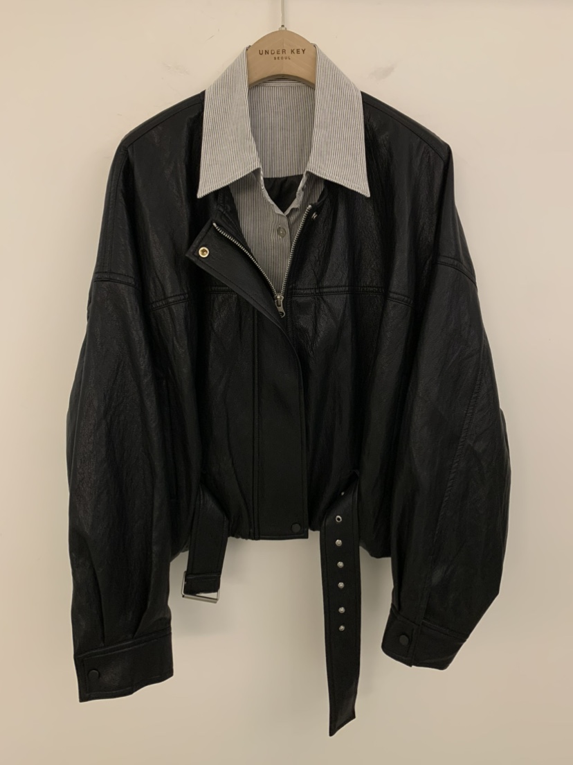 UNDER KEY東大門直郵女士新品人氣熱賣真品26春夏夾克皮革UNDER KEY夾克圖色3