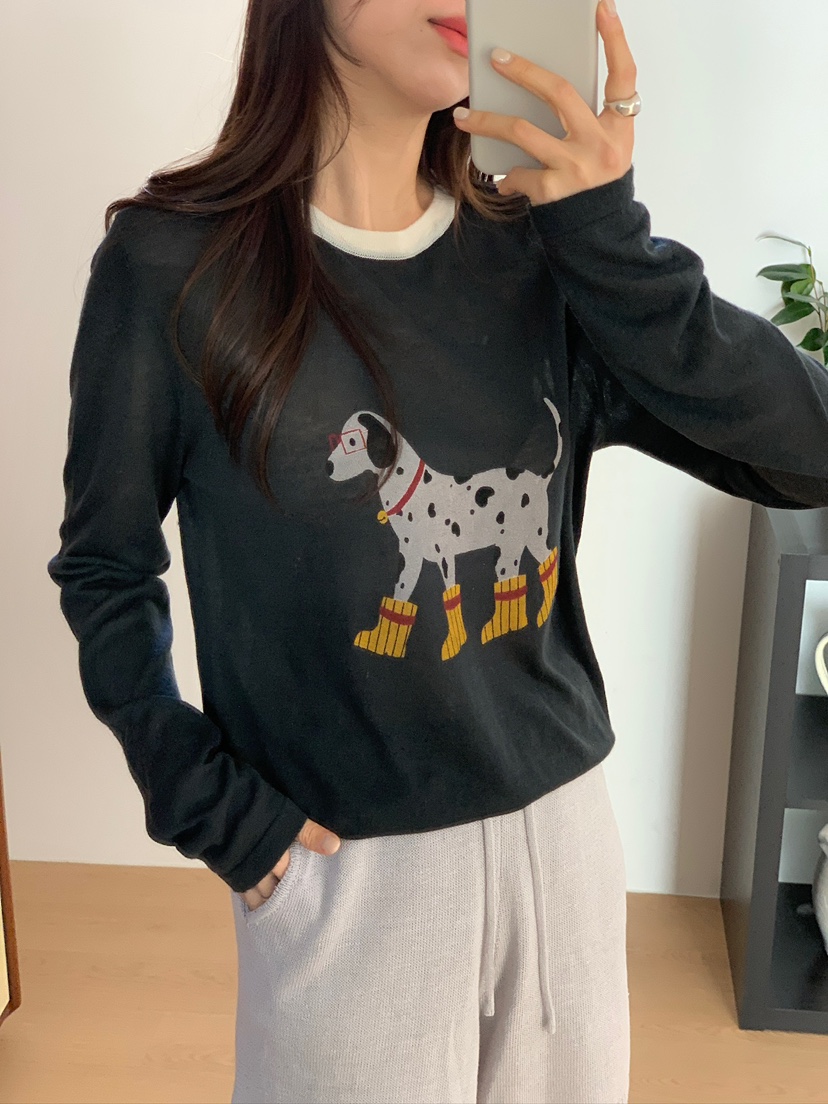 CICI東大門代購女裝新品26春夏真品推薦人氣職業休閑長袖T恤Ci Ci長袖T恤