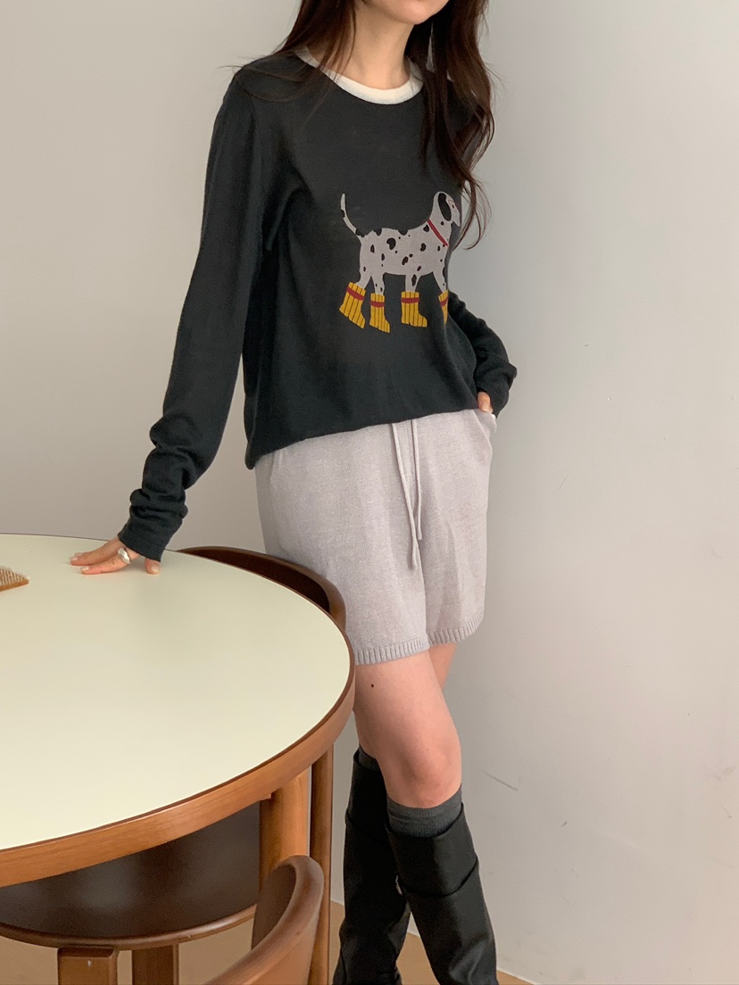 CICI東大門代購女裝新品26春夏真品推薦人氣職業休閑長袖T恤Ci Ci長袖T恤