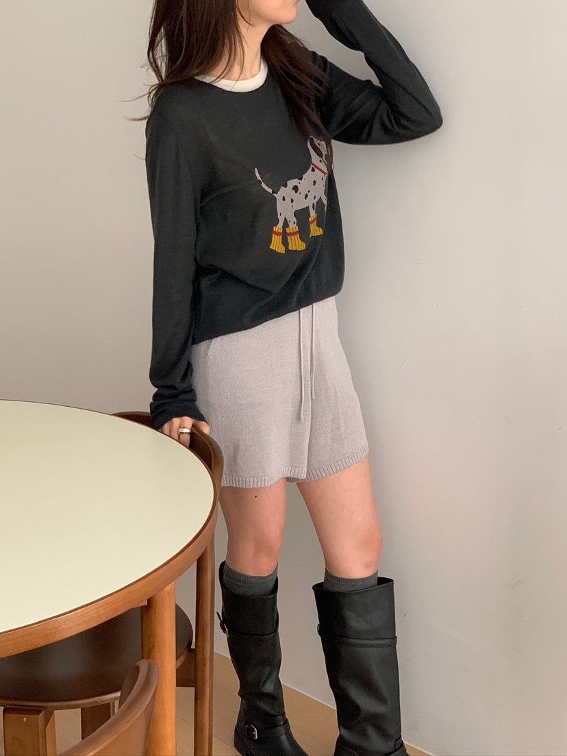 CICI東大門代購女裝新品26春夏真品推薦人氣職業休閑長袖T恤Ci Ci長袖T恤