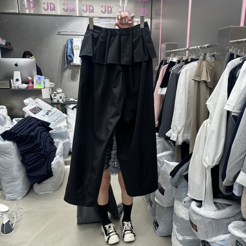 JUDYQUE東大門實拍女裝新品人氣職業真品時尚26春夏裙褲褶裥JUDYQUE裙褲