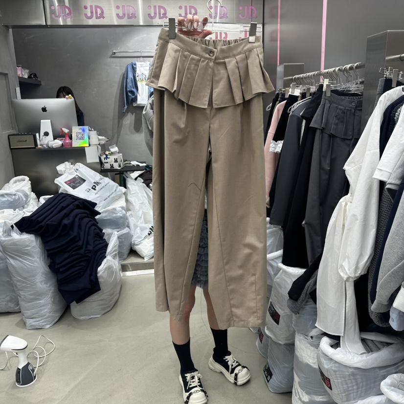 JUDYQUE東大門實拍女裝新品人氣職業真品時尚26春夏裙褲褶裥JUDYQUE裙褲圖色1