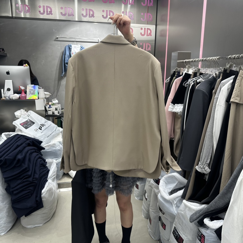 JUDYQUE韓國直郵女裝新品時尚推薦熱賣休閑真品人氣職業夾克JUDYQUE夾克