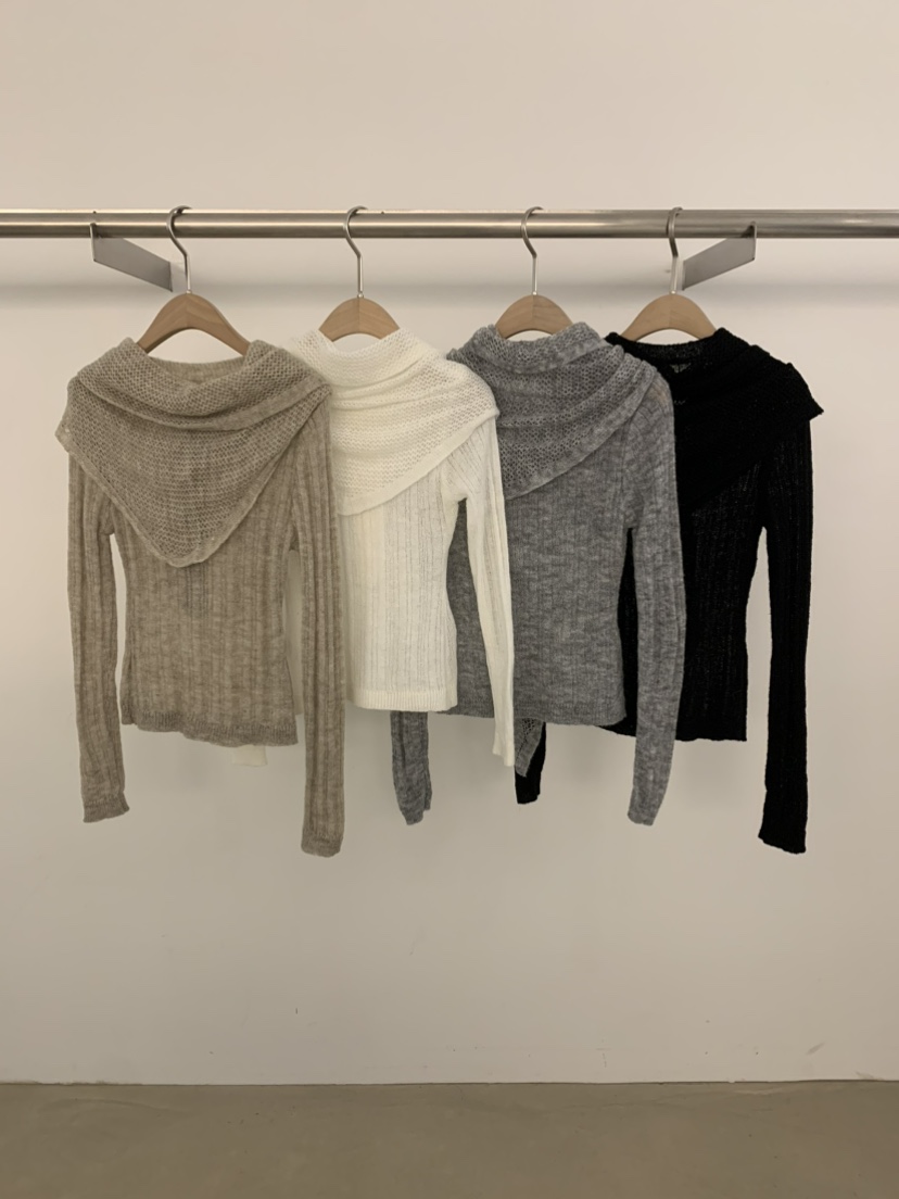 UNDER KEY東大門實拍女士新款真品26春夏針織衫披肩圍巾UNDER KEY針織衫