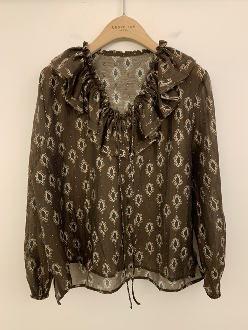 UNDER KEY東大門直郵女士新品熱賣人氣推薦休閑襯衫蕾絲衫UNDER KEY襯衫/蕾絲衫圖色2