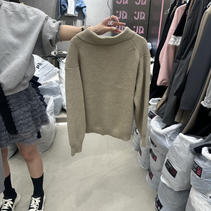 JUDYQUE東大門直郵女裝新款真品熱賣推薦時尚休閑針織衫雙面JUDYQUE針織衫