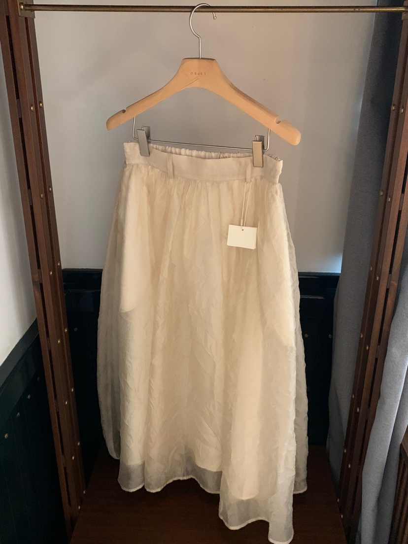 OBJET/LOVEUSU東大門直郵女裝新品真品半身裙中短裙褶皺OBJET/LOVEUSU半身裙/中短裙圖色2