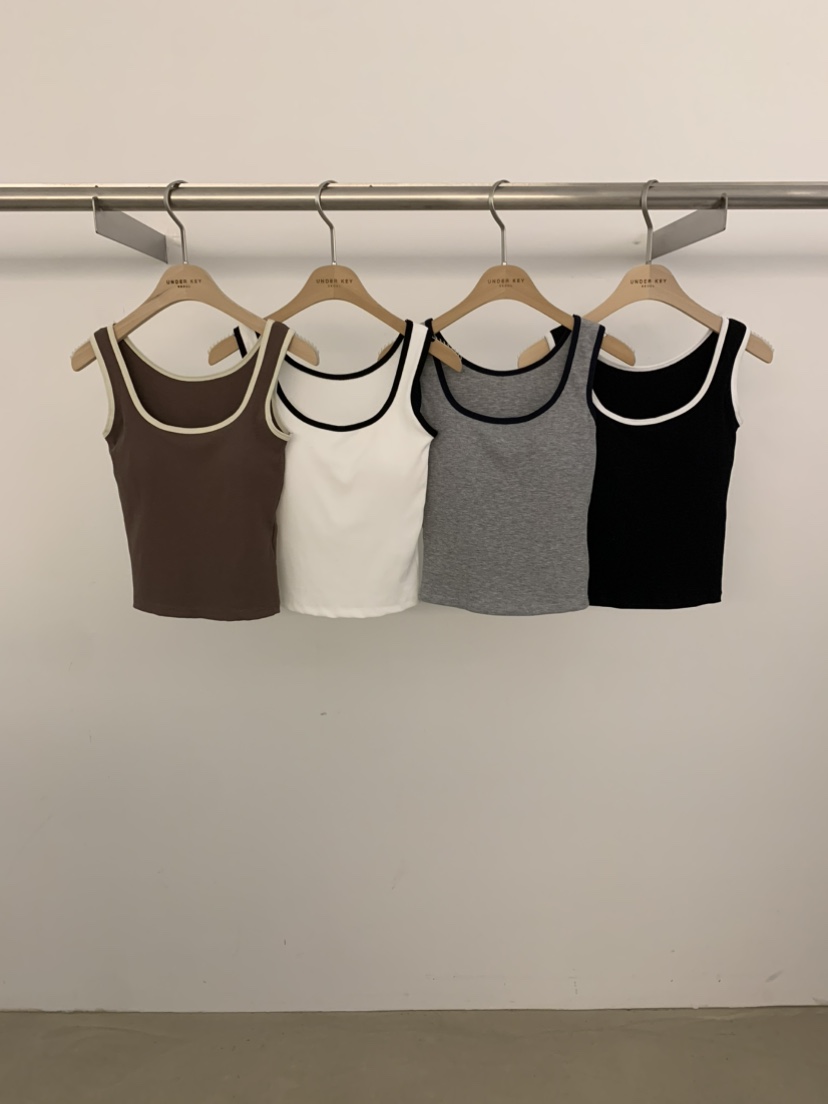 UNDER KEY韓國直郵女士新品時尚26春夏職業推薦吊帶背心UNDER KEY吊帶/背心