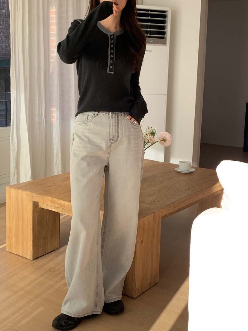 CICI東大門實拍女士新品26春夏人氣時尚推薦真品熱賣牛仔褲Ci Ci牛仔褲