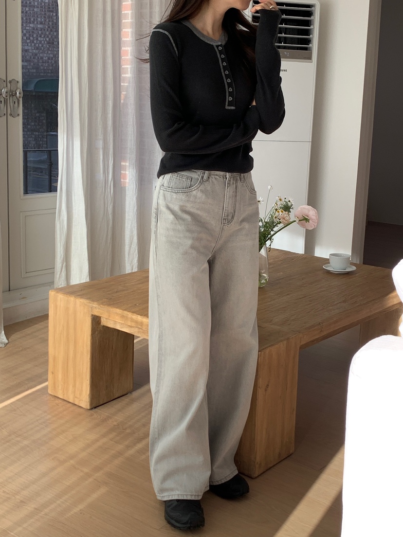 CICI東大門實拍女士新品26春夏人氣時尚推薦真品熱賣牛仔褲Ci Ci牛仔褲