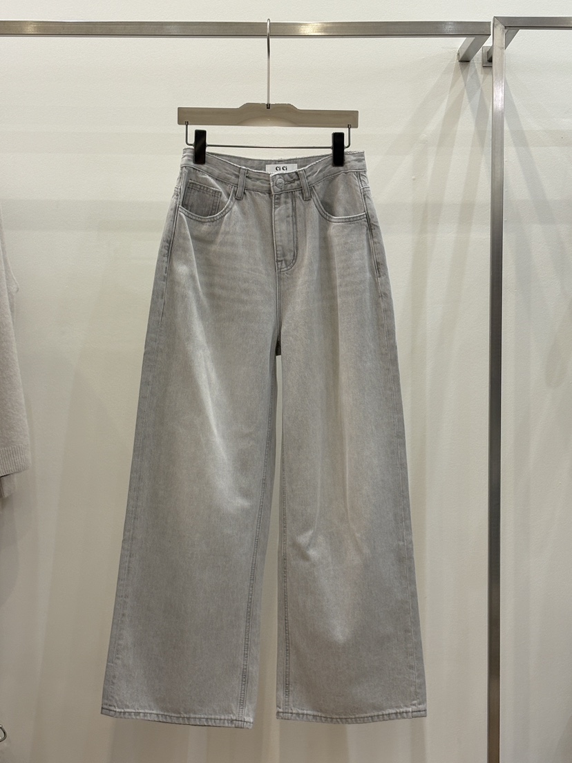CICI東大門實拍女士新品26春夏人氣時尚推薦真品熱賣牛仔褲Ci Ci牛仔褲圖色1