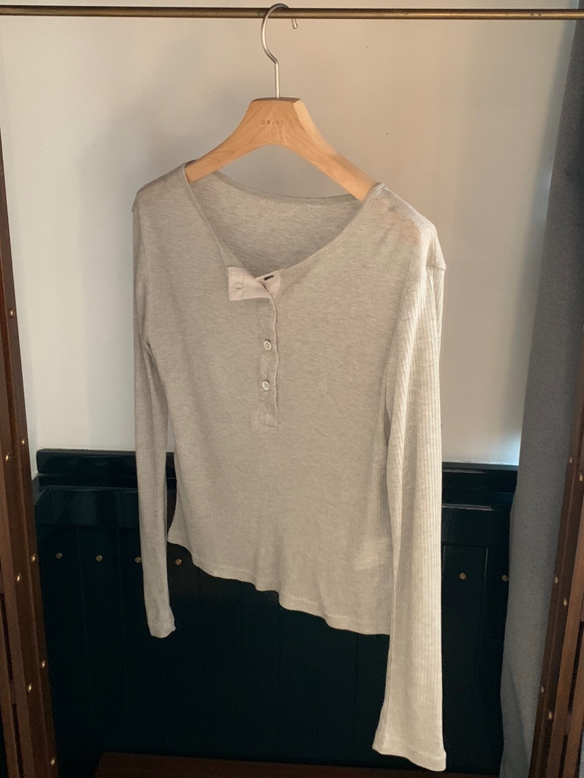 OBJET/LOVEUSU韓國直郵女士新款時尚推薦職業人氣長袖T恤OBJET/LOVEUSU長袖T恤圖色2