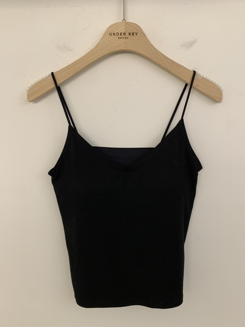UNDER KEY韓國直郵女士新品26春夏職業時尚熱賣吊帶背心UNDER KEY吊帶/背心圖色2黑色