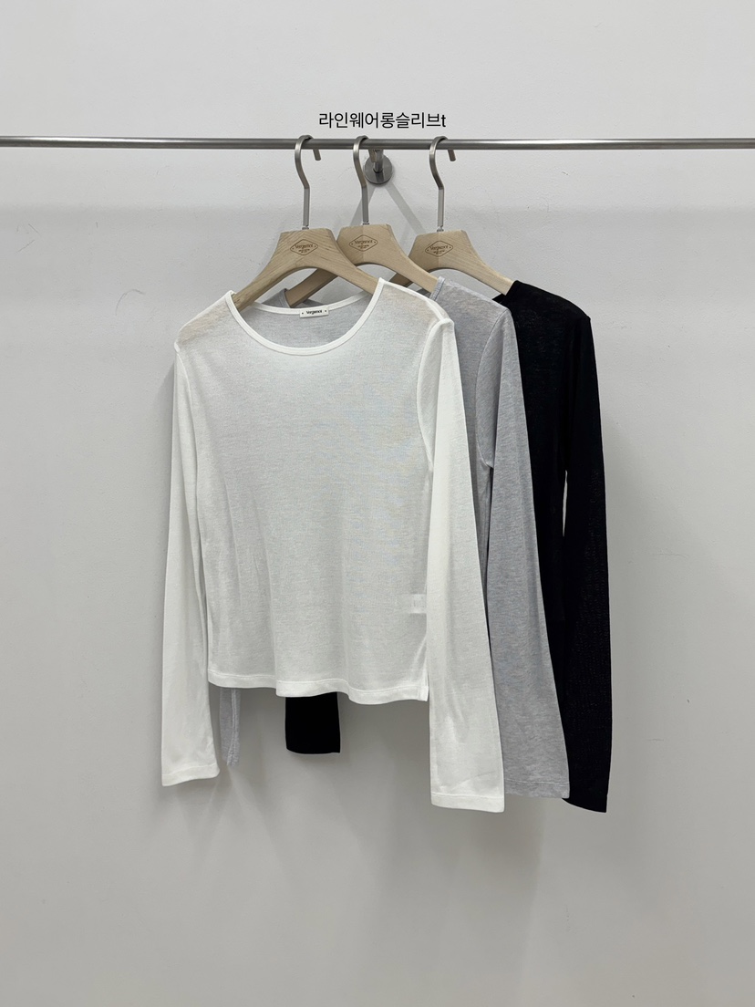 VERGAMOT韓國代購女士新款休閑人氣26春夏職業推薦長袖T恤VERGAMOT長袖T恤