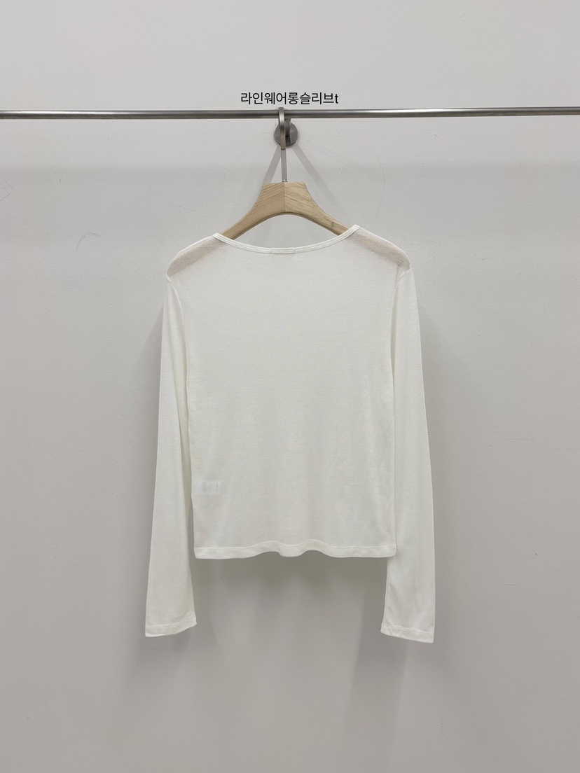 VERGAMOT韓國代購女士新款休閑人氣26春夏職業推薦長袖T恤VERGAMOT長袖T恤