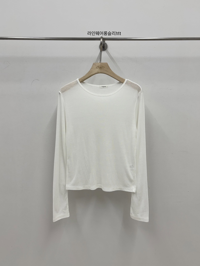 VERGAMOT韓國代購女士新款休閑人氣26春夏職業推薦長袖T恤VERGAMOT長袖T恤圖色1