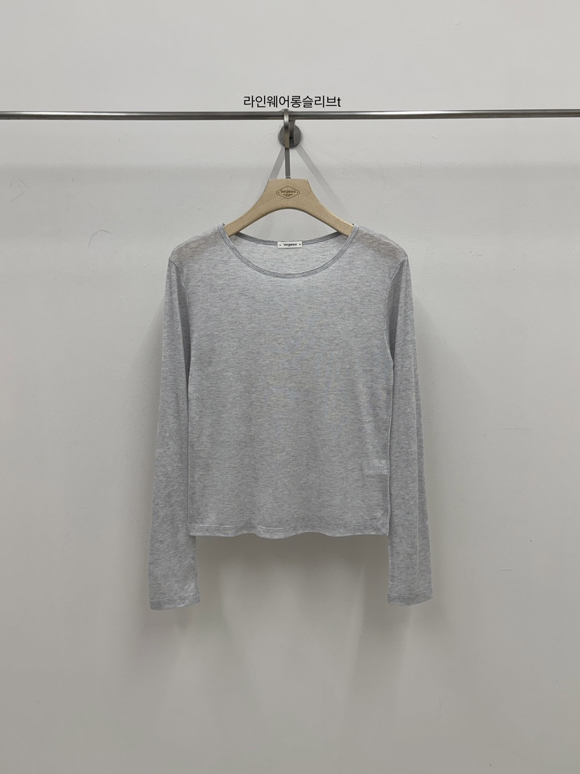 VERGAMOT韓國代購女士新款休閑人氣26春夏職業推薦長袖T恤VERGAMOT長袖T恤圖色2