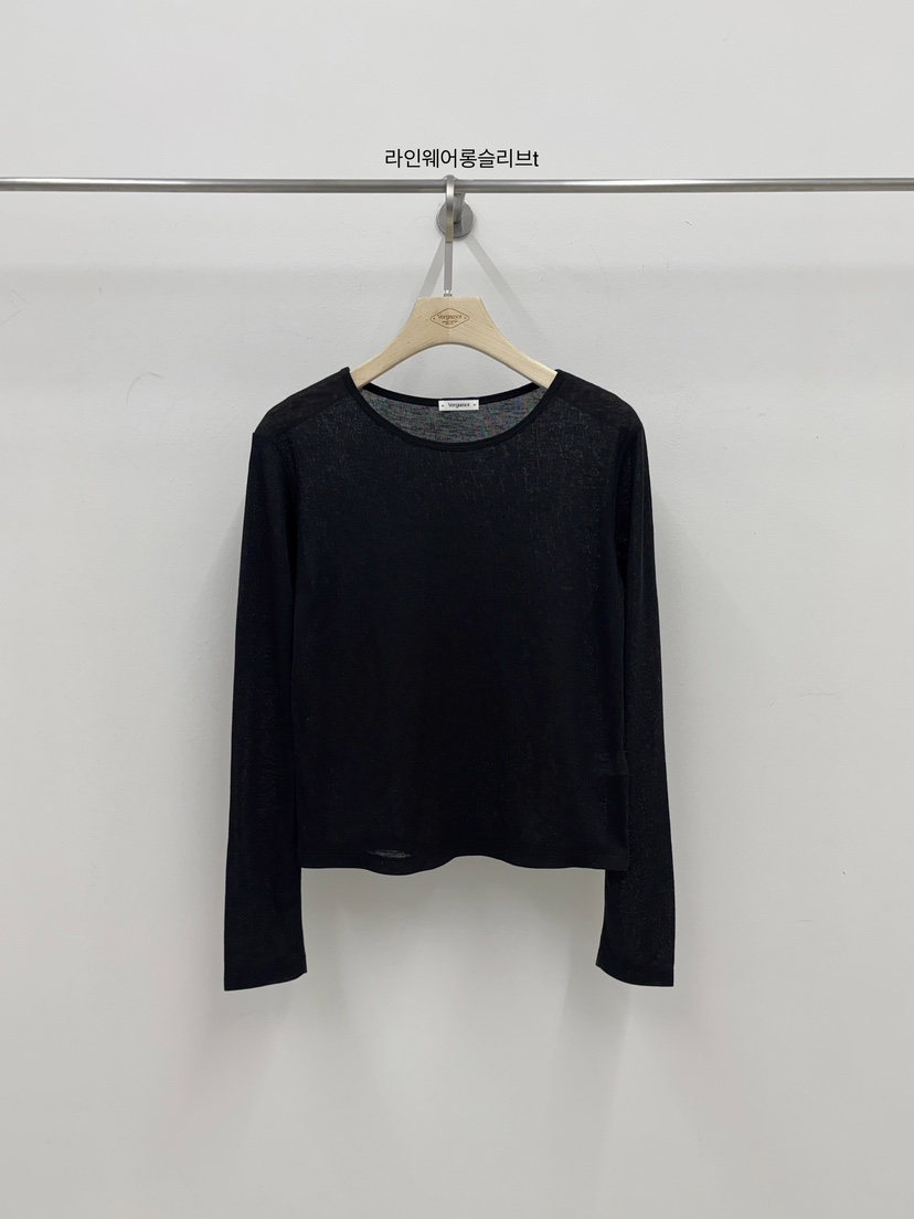 VERGAMOT韓國代購女士新款休閑人氣26春夏職業推薦長袖T恤VERGAMOT長袖T恤圖色3