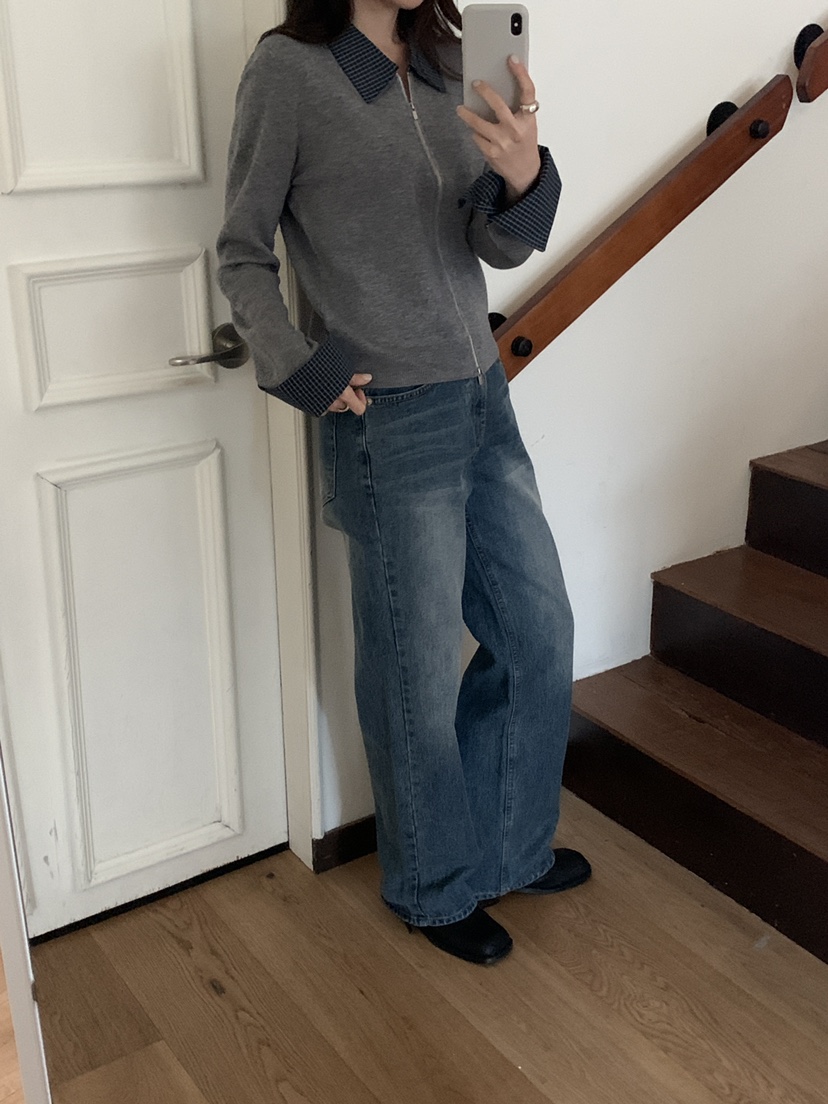 CICI東大門代購女裝新品熱賣職業時尚26春夏休閑針織衫拉鏈Ci Ci針織衫