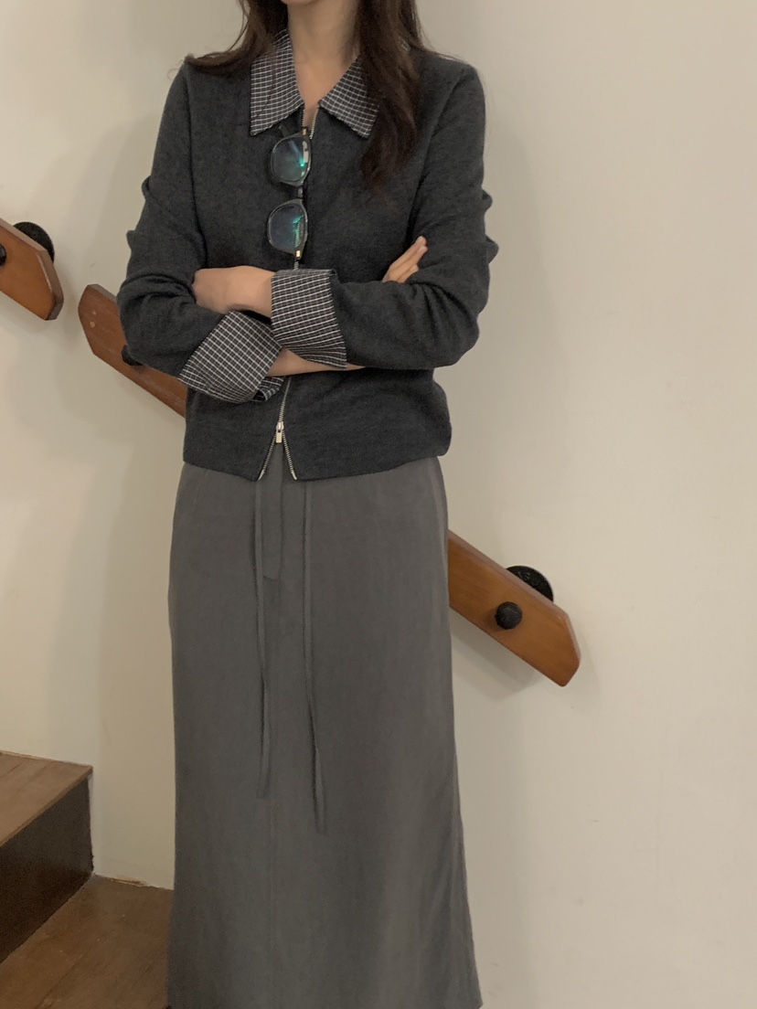 CICI東大門代購女裝新品熱賣職業時尚26春夏休閑針織衫拉鏈Ci Ci針織衫