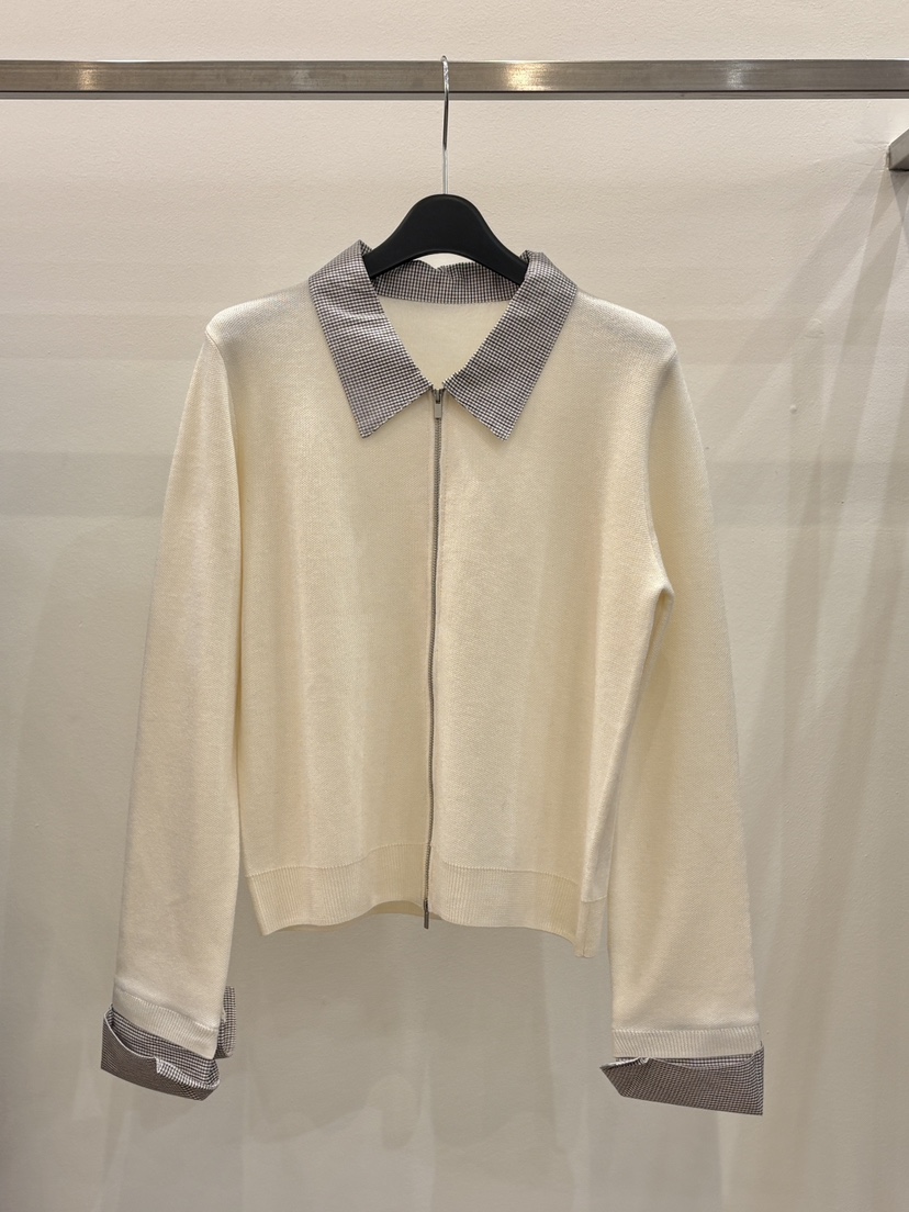 CICI東大門代購女裝新品熱賣職業時尚26春夏休閑針織衫拉鏈Ci Ci針織衫圖色1