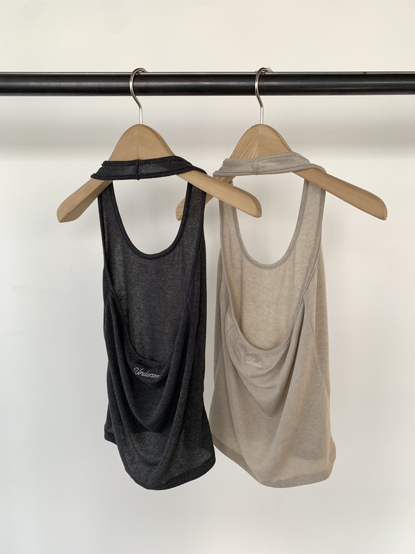 UNDERSON韓國直郵女士新款時尚職業人氣推薦吊帶背心紗布UNDERSON吊帶/背心