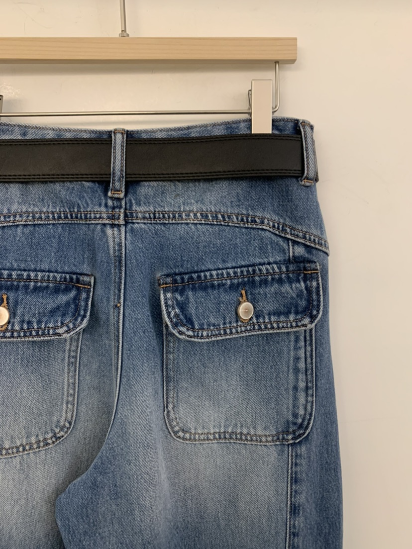 UNDER KEY韓國直郵女士新品推薦熱賣26春夏牛仔褲含腰帶UNDER KEY牛仔褲