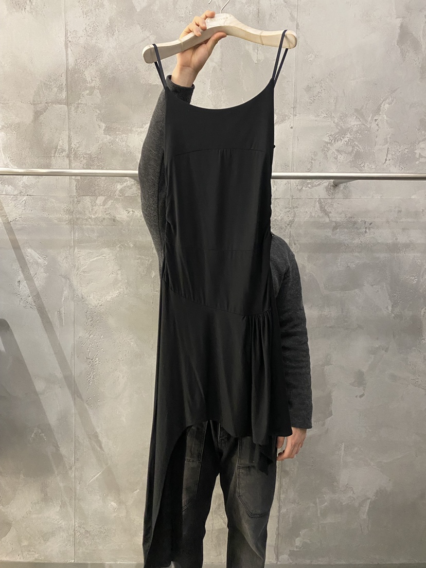 THE VETIVER-A東大門實拍女士新品熱賣人氣職業連衣裙褶皺VETIVER連衣裙圖色2黑色