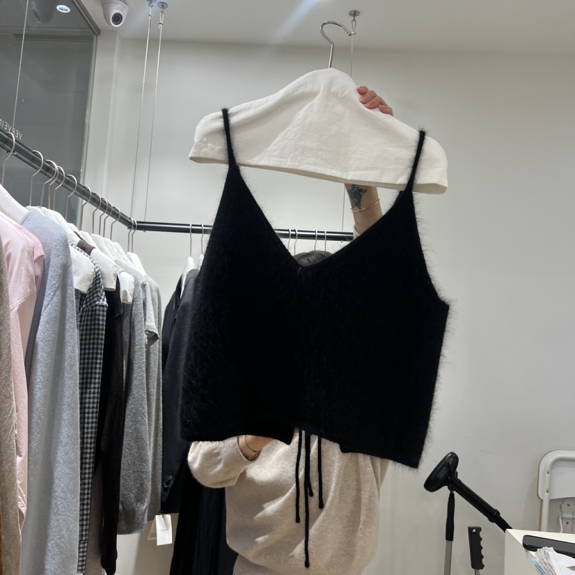 VERVEINE韓國代購女裝新品熱賣26春夏吊帶背心兩面可穿安哥拉VERVEINE吊帶/背心圖色2